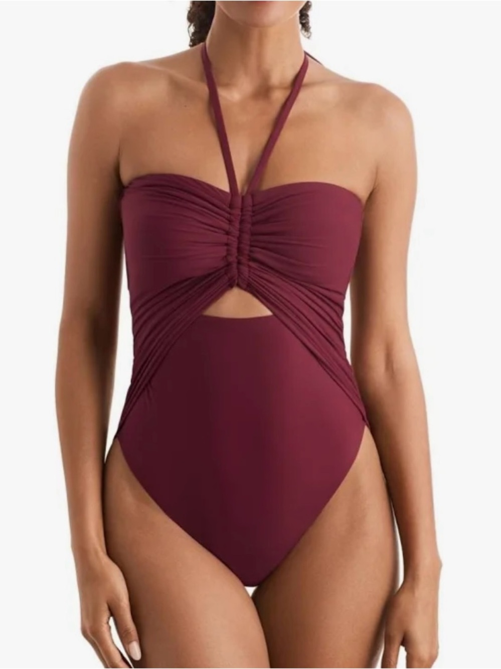Mimi flamingo Women Luma Cutout Henna size 14 One Piece Swimsuit. R9C